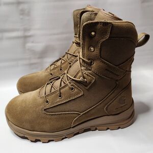 Carhartt Gilmore Waterproof 8-Inch Side Zip Boots Men’s 9W Tan